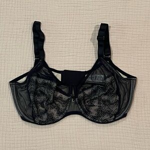 Chantelle 34 G (DDDD) Black Revele Moi Underwire Bra Black